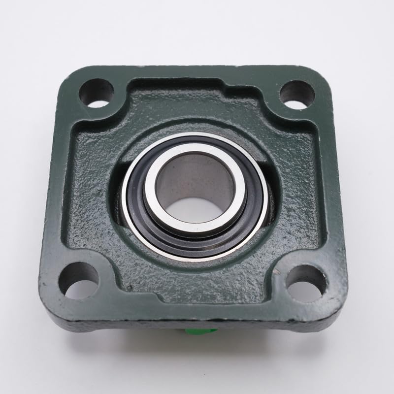 AMPEC UCF214 4-Bolt Square Flange Cast Iron Housing w/Set Screw Ball Bearing Shaft Size 70mm - Image 4